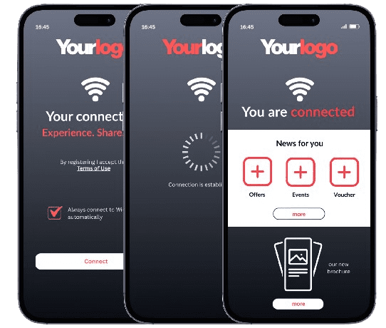 Auto App Login – App-Screens